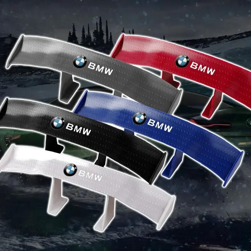 For BMW Car Mini Spoiler Tail Wing Carbon Fiber Look Tail Wings Model For BMW E36 E46 E90 E60 F10 F30 E39 F20 E87 E92 G30 E70 E9