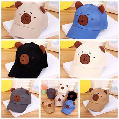 Atmungsaktive Capybara Schirmmütze Dünne Baby Sonnenhut Verstellbare Kinder Baseballkappe Sonnenschirm