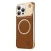 For iPhone 16 Pro Aromatherapy Case Compatible with MagSafe Borderless Heat Dissipation Leather+PC Phone Cover