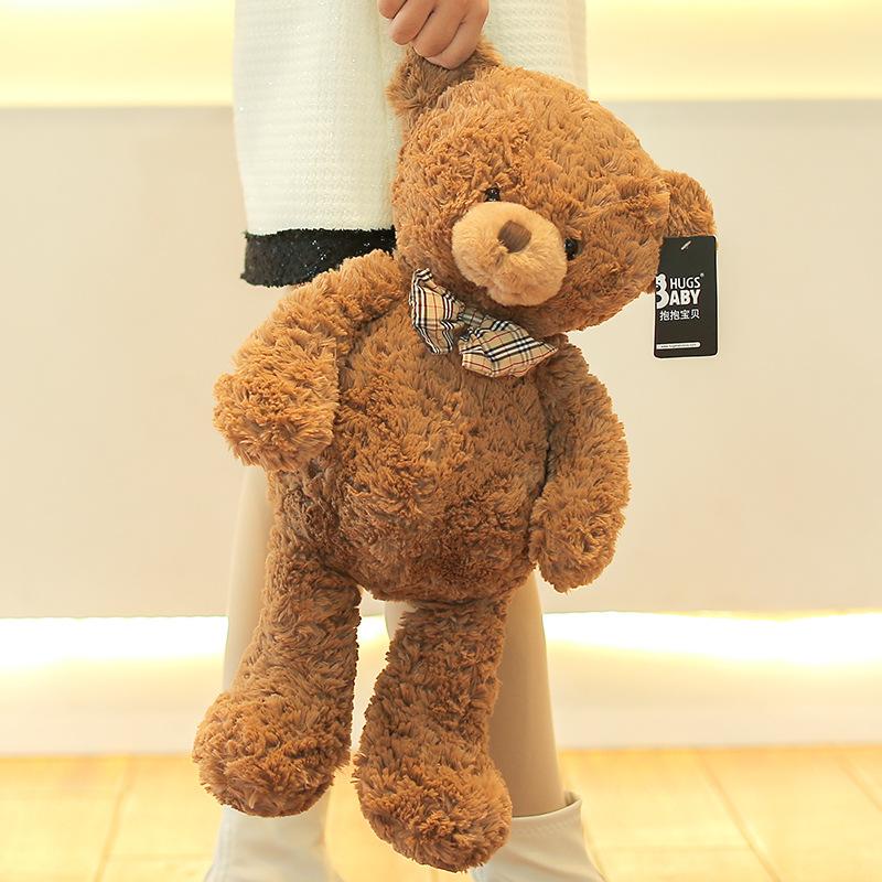 Kuscheln Baby Teddybär Claire Plüschtier Langhaariger Großer Bär Puppe Fliege Bär Plüschtiere