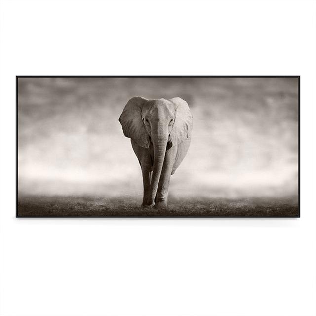 Buddha Zen Modern Black and White Elephant Pictures Canvas Painting Prints and Posters Living Room Office Wall Art Home Decor No Frame