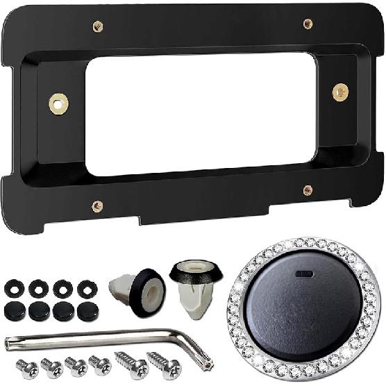 Rear License Plate Holder Bracket For BMW 1/2/ 3/5 / 6/ X Series, 328I 323I 528I M3, Mini Cooper, Bumper Trunk Car Tag Frame With Screws, Replace