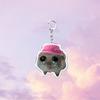4 Pack Hamster Acrylic Keychain Fashion Bag Charm Stylish Bag Pendant Cartoon Key Rings Suitable for Bag and Keys