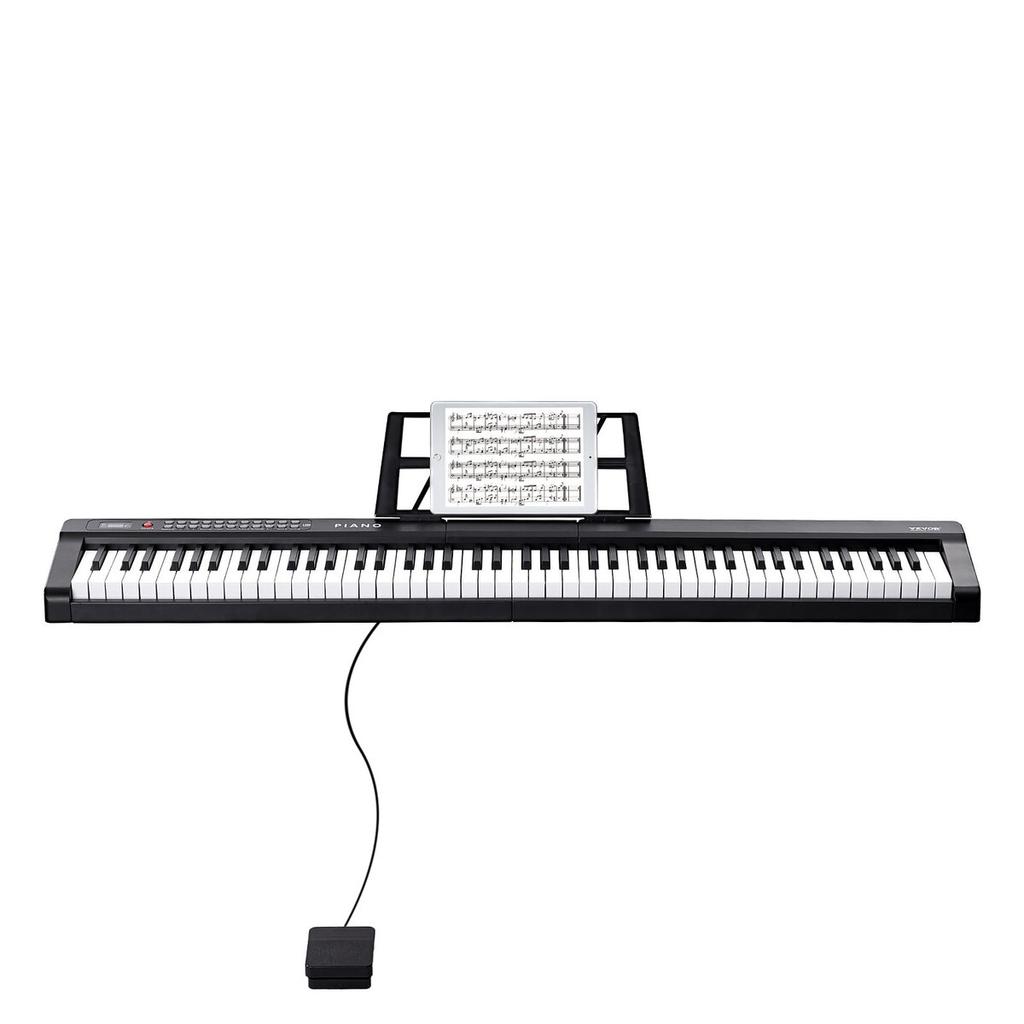 88 Key Digital Piano Keyboard Semi Weighted Full Size Electric Portable