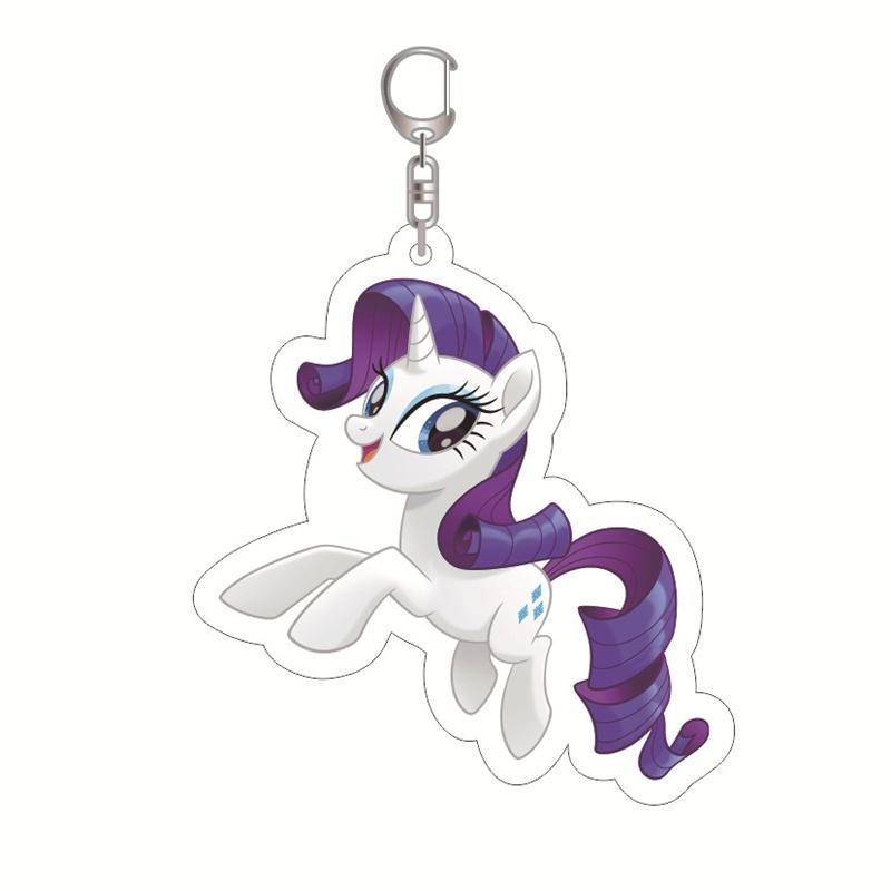 Pony Little My Pinkie Pie Pendants Keychain Rarity Decor Cartoon Cute Gifts Doll