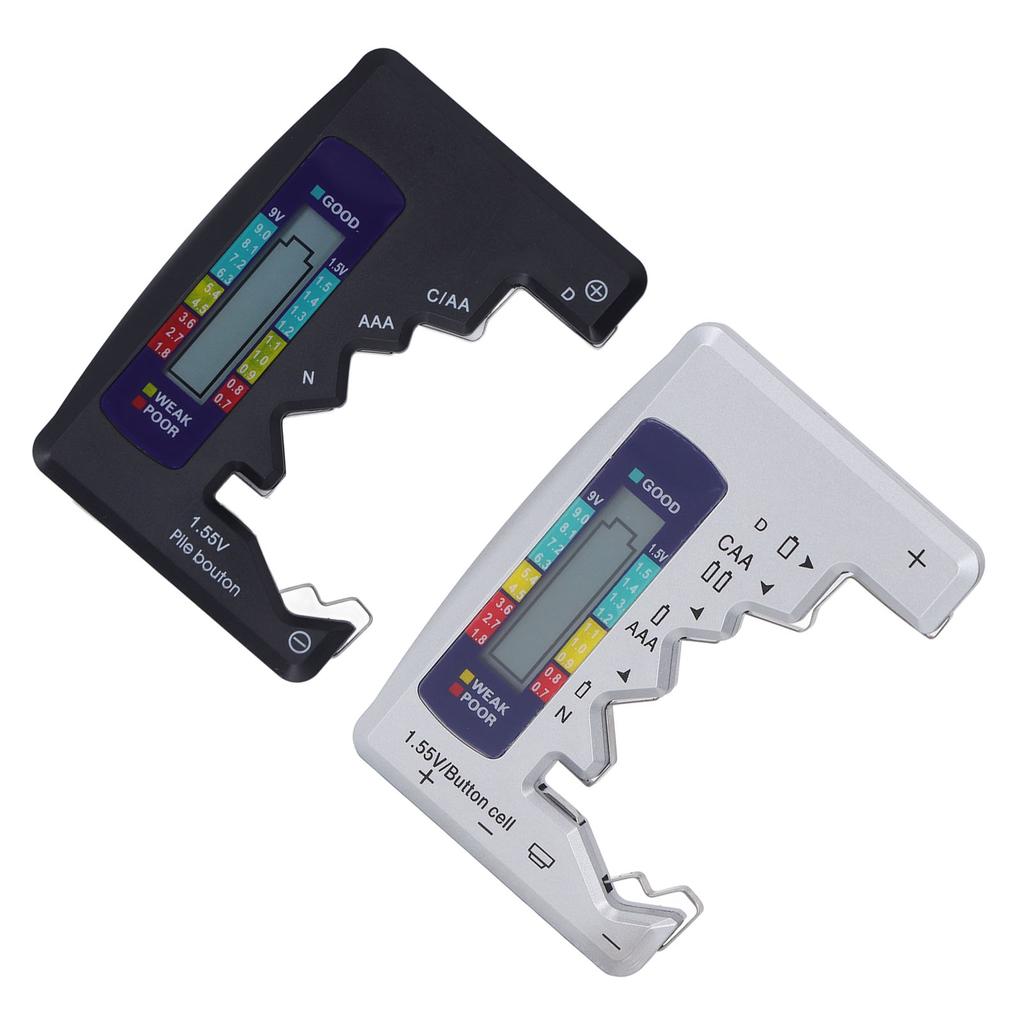 Button Cell Batteries Checker Indicator Digital Battery Tester Sturdy Eco Friendly LCD Screen Compact ABS for Metering