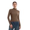 Women's Slim Fit Autumn Cashmere Turtleneck: Long-Sleeve Thermal Top, Ideal As Outerwear