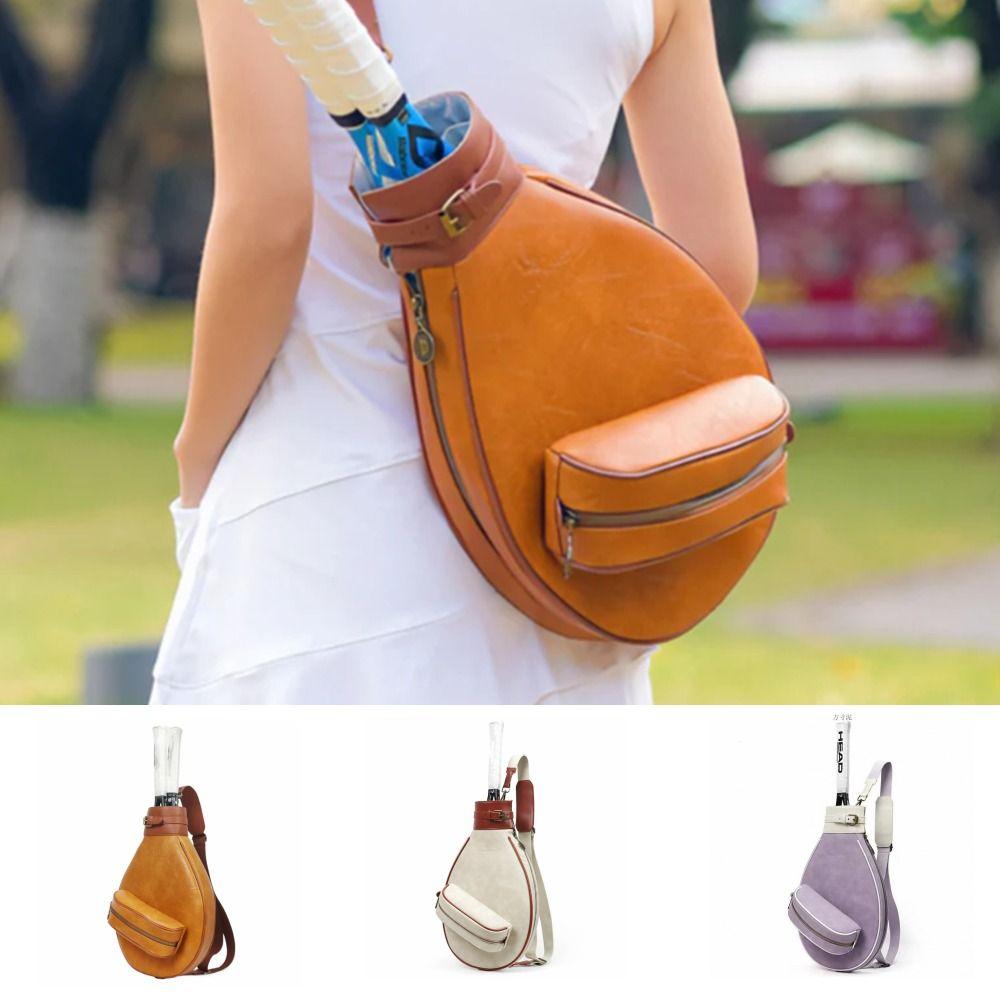 With Ball Box Badminton Bat Bag Adjustable Strap Tennis 2-Rackets Bag Tennis Bat Bag Gym