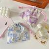 Cute Drawstring Pouch with Handle - Travel Storage Bag for Cosmetics, Lipstick, and Sundries