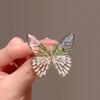 1 Pcs Classic Jewelry Butterfly Brooch Vintage Pin Rhinestone Exquisite Brooch Women Bridal Gift Dress Accessories Elegant Pin