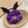 Bat Festival Hair Accessories Flannel Scrunchies Women Hair Rope Elastic Hair Bands Ponytail Holder