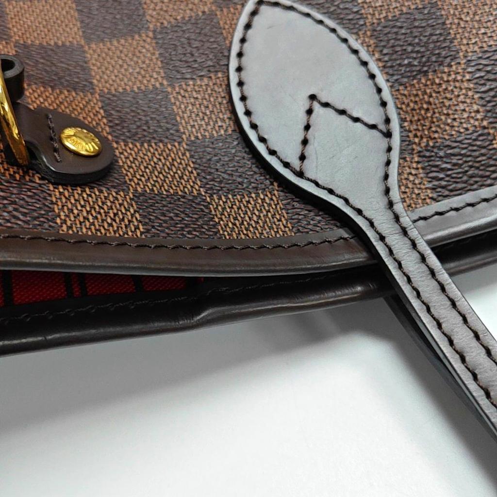 [Pre-Owned] Neverfull PM Checkered Coated Canvas With Leather Trim Tote Bag - Very Good #1VALIZG