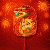 Chinese Style Handheld Dragon Lantern Cartoon Handheld Glowing Lanterns  Party Decor