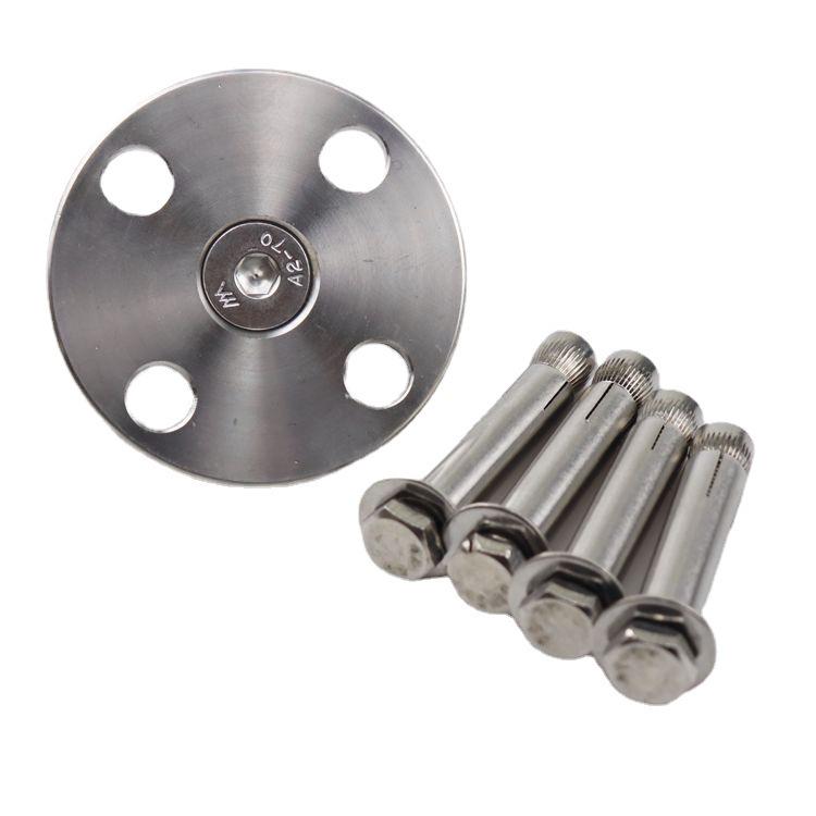 304 Stainless Steel Rotating Eyelet Aerial Yoga Swing Hook and Fixed Plate