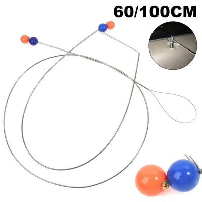 60cm/100 Stainless Steel Car Door Lock Opener Tool Supplies Wire Ball for Auto Pull Rope