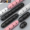 Multifunctional USB Cable Organizer Desktop Wire Winder Silicone Tie Fixer Cable Management Solution for Charging Cords