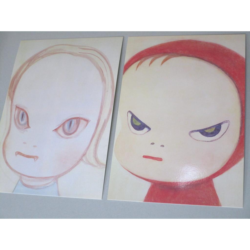 Used Yoshitomo Nara Postcard Set of 14 E