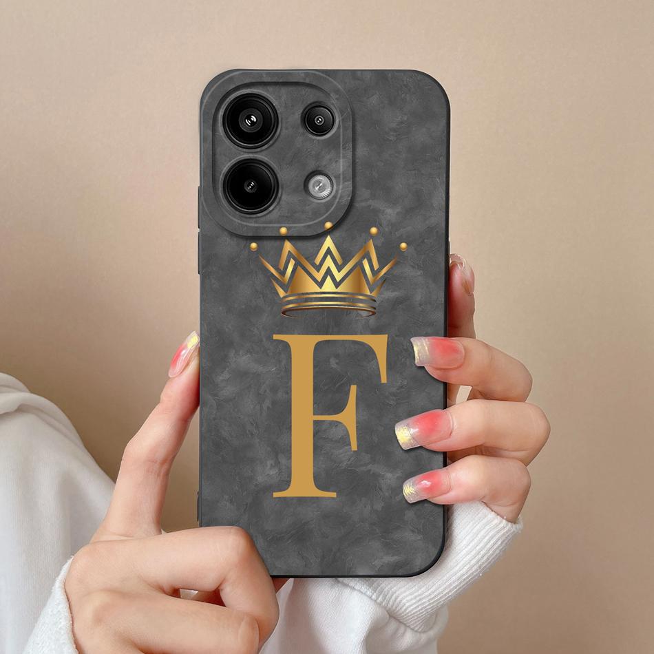 For Redmi Note 13 Pro 4G 5G Case Cute Panda Letters Back Cover For Xiaomi Redmi Note13 Pro Plus Soft Liquid Silicone Phone Cases