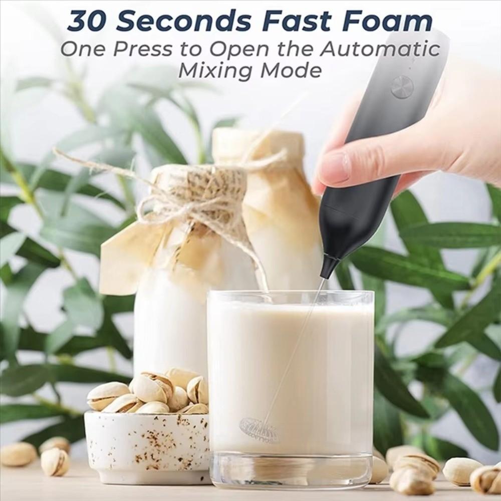 304 Stainless Steel Coffee Frother Powerful Electric Whisk Electric Milk Frother  Baking Tool