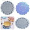 Poppy Mandala Coaster Silicone Mold for DIY Crystal Resin Pendant Mural