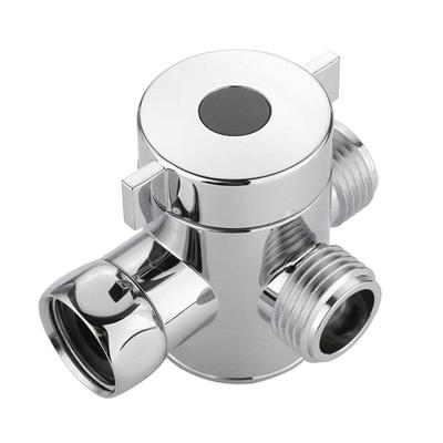 4-Point Shower Water Divider, 3-Way Multi-Function Shower Faucet, Quick Open Water Divider, Lower Head 1/2 Full Quarter