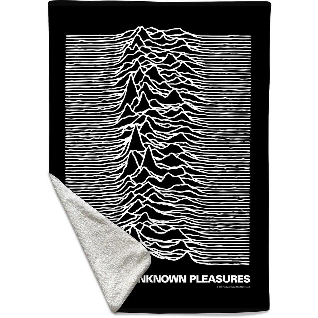 Joy Division Unknown Pleasures Sherpa Fleece Blanket