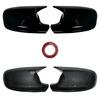 High Quality 2pcs M Style Black Side Mirror Covers Replacement For BMW X3 F25 X1 E84 Pre-LCI 2010 2011 2012 2013