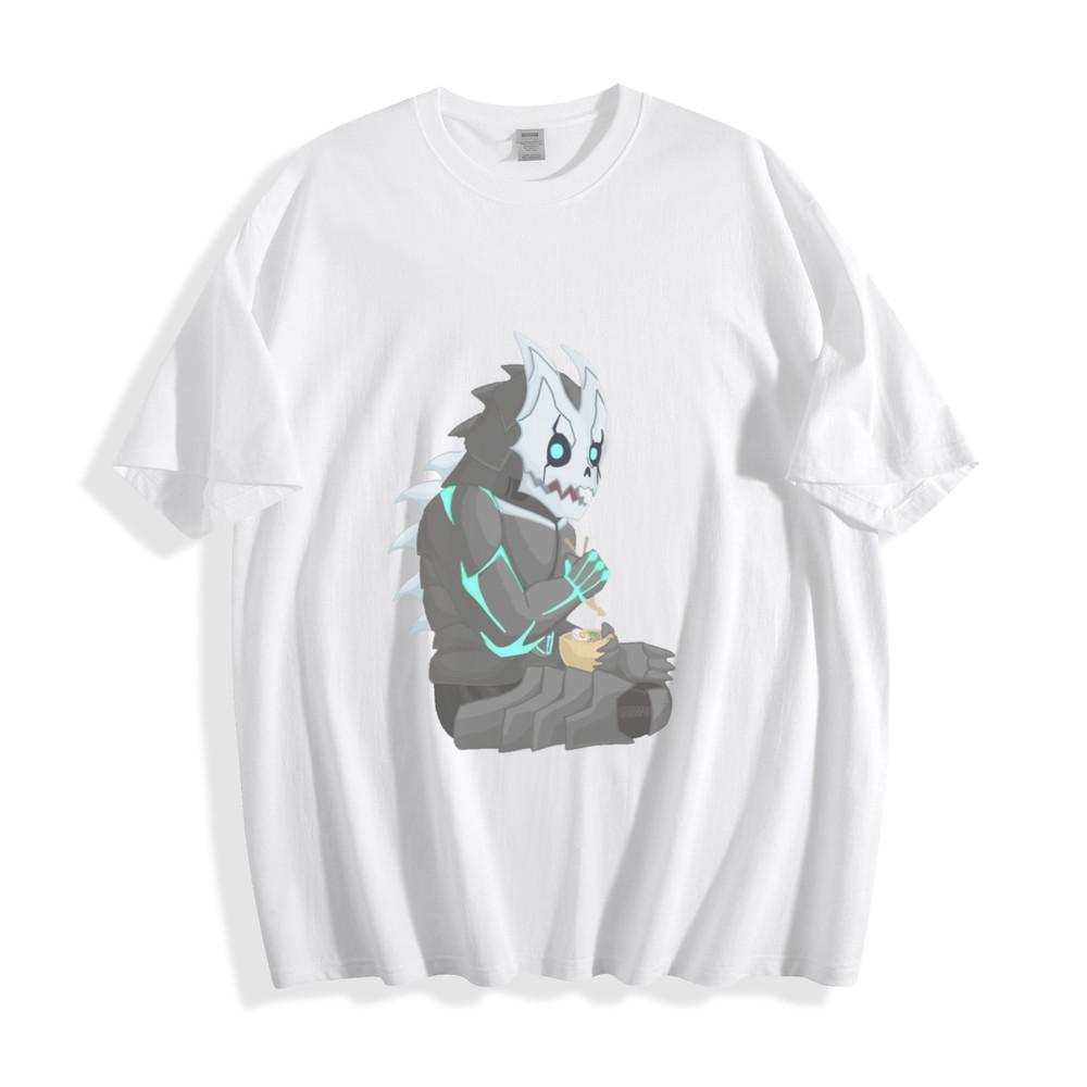 Kaiju No. 8 Ramen Warrior T-Shirt - Quirky Anime Monster Design Unisex Tee