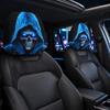 Grappige Cartoon Auto Hoofdsteunhoezen, Universeel Ademend Elastisch Stoel Nekkussen Beschermer, Halloween Spookachtige Auto Interieur Decoratie