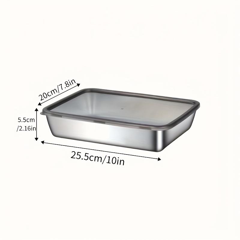 Stainless Steel Food Containers, Leak-Proof & Stackable. For Meal Prep, Fridge & Freezer. Dishwasher Safe.