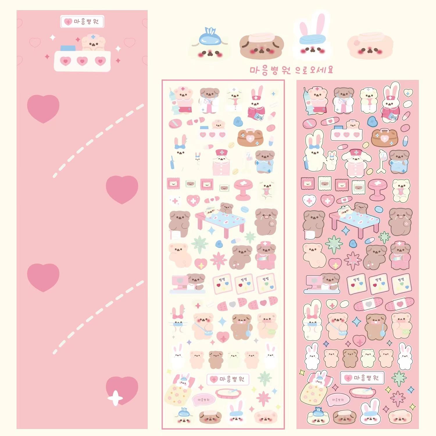 Корейская популярная наклейка на Хэллоуин с изображением медведя — фото 3