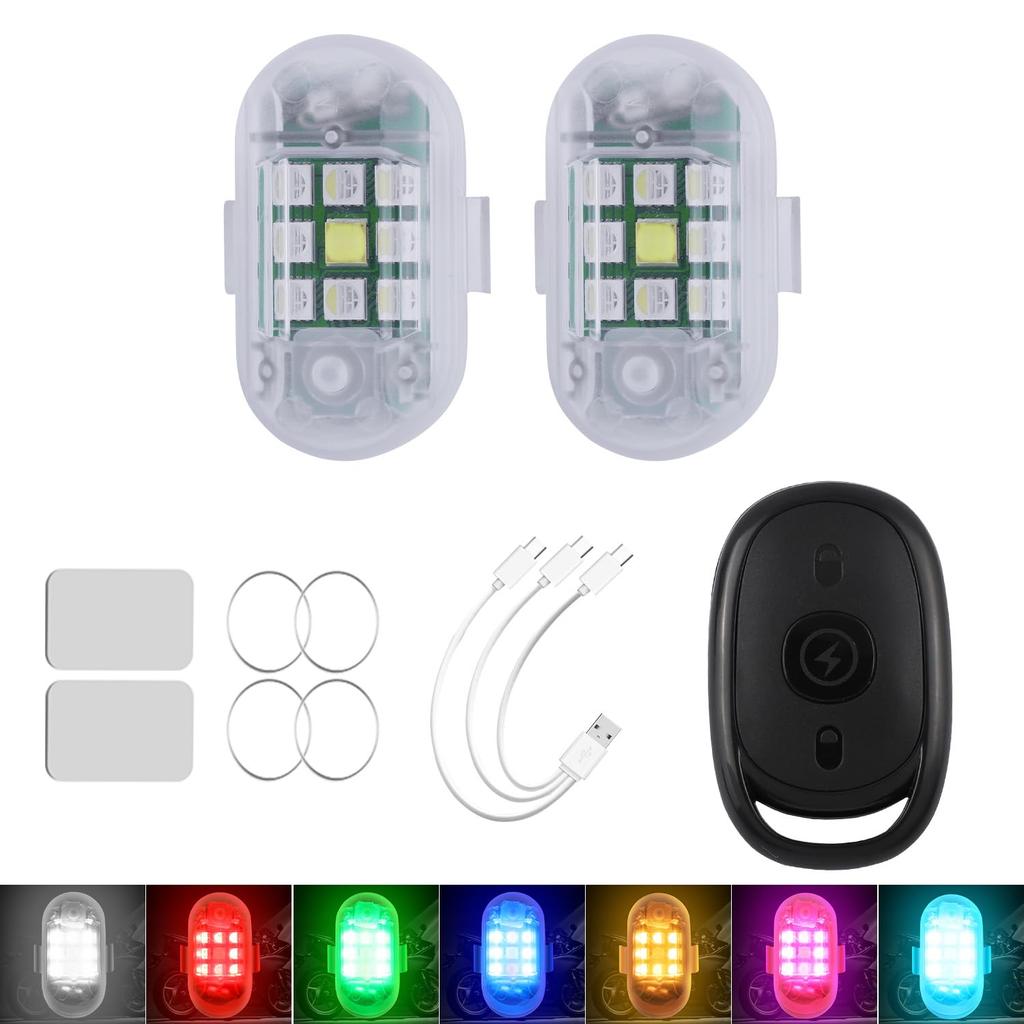 MAZERO LED Strobe Light, Explosive Light, 7 Color Changing, Flash Light, USB Charging, Vibration