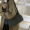 Korean-Style Plaid Lazy Shoulder Bag New Pleated Women'S Single Shoulder Tote Bag Adjustable Shoulder Strap Crossbody Bag Pleated Design
