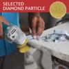 3in Dia Vacuum Brazed Diamond Grinding Wheel 20mm Bore Dia Demi-Bullnose Marble Stone Edge Profile Grinding Disc 46 Grit