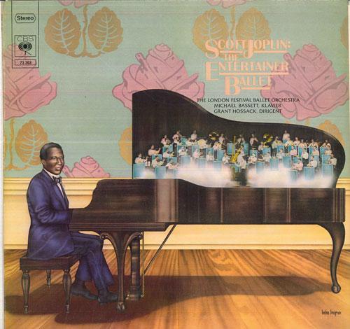 LP Record MICHAEL BASSETT, GRANT HOSSACK, LON - Scott Joplin The Entertainer Ballet 73363 CBS 1975 Netherland Classical Used