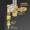 Multiple Application Gas Regulator System Featuring 60 CFH Meter And 4000PSI Monitoring Capacity Welding Gas Flowmeter