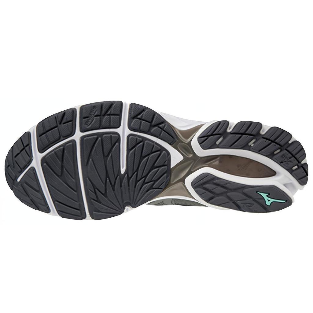 Mizuno Rider 23 Comfortable Mesh Cushioning Non-Slip Lightweight Low-Top Casual Running Shoes Unisex Sneaker Gray White J1GC190361