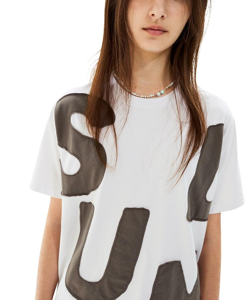Sseonleobeutueo Capital Tee White/Taupe