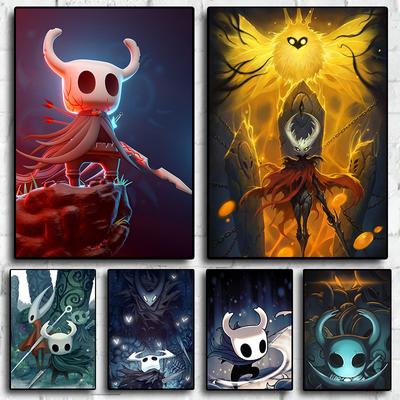 Videohry Hollow Knight Klasická anime tlač Plagáty pre obývaciu herňu Obraz na plátne Umenie Domáca dekorácia Obrázky Darček