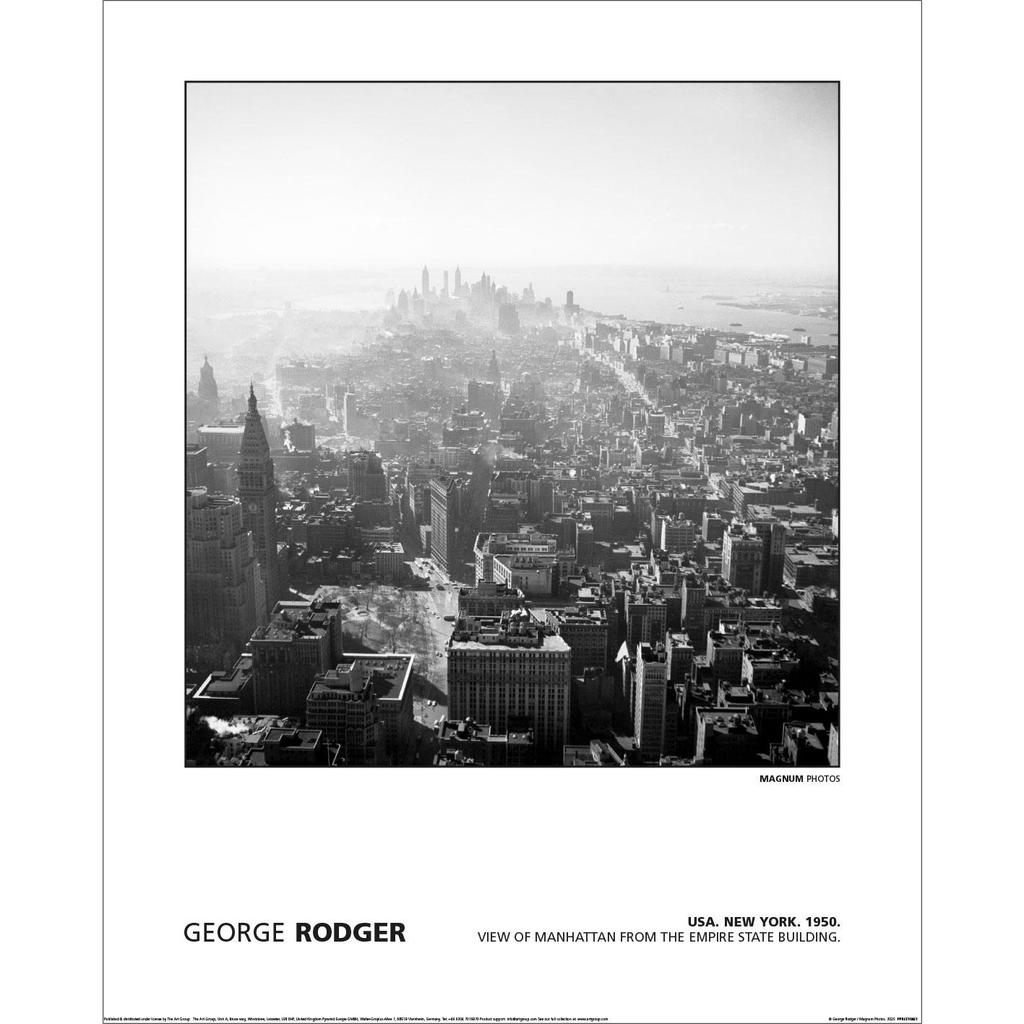 MAGNUM George Rodger -  Usa New York Manhattan 1950 Print