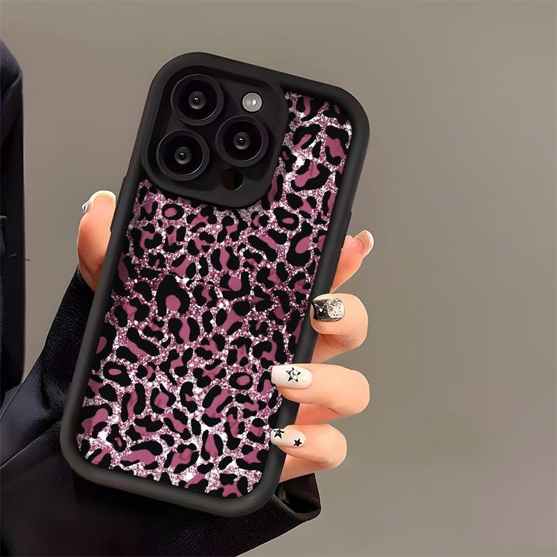 Pink Leopard Print Trendy Pattern Phone Case For iPhone 17 Pro Max XS X XR 17 Air 16 Plus 16E 15 14 13 12 11 7 8 SE  Cover