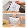 10Pcs Slide Fastener Aluminum Foil Food Bag Leakproof Freezer Safe Kitchen Fresh Bag Sealed Fresh-Keeping Home Use Durable Bag