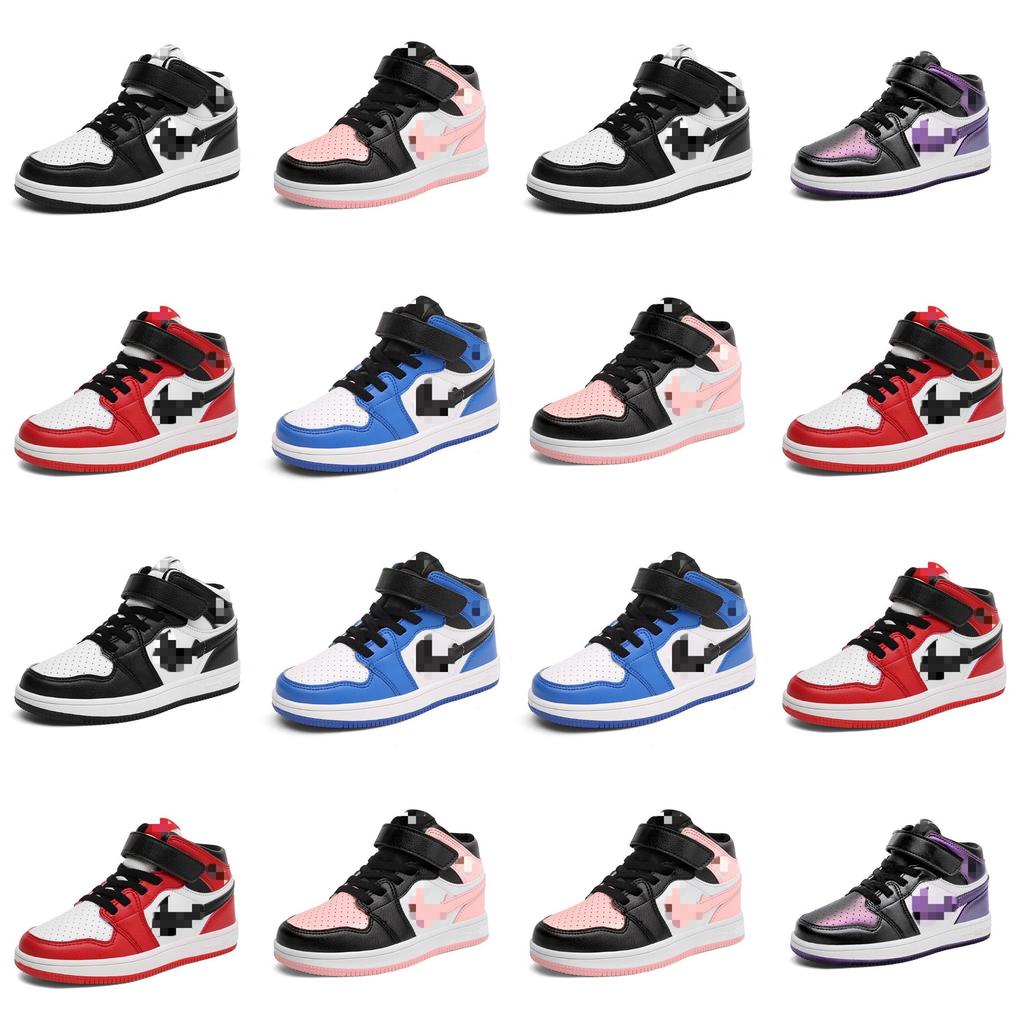 Stilvolle Atmungsaktive Kinder Basketballschuhe Aj1 High Top Sneakers Für Jungen Und Mädchen In Lebhaften Farben