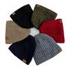 New Style Unisex Winter Hats Plush Fur Lined Men Women Warm Beanie Cap Casual CO Label Winter Ski Knitted Hats