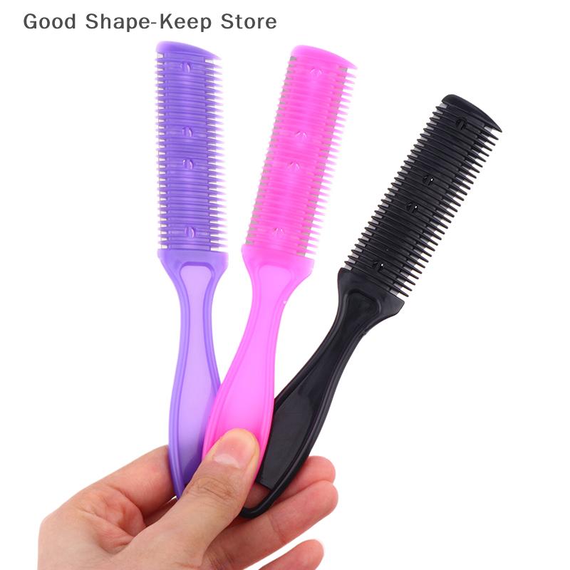 5Pcs Professional Hair Cutting Comb Set with Razor Blades Hair Trimmer Thinning Tool Kit for Barbers Salon Use