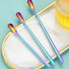 1Pc Stainless Steel Long Handle Stirring Spoon Coffee Tea Spoons Dessert Spoon Stirring Rod Tiny Spoon Kitchen Accessories