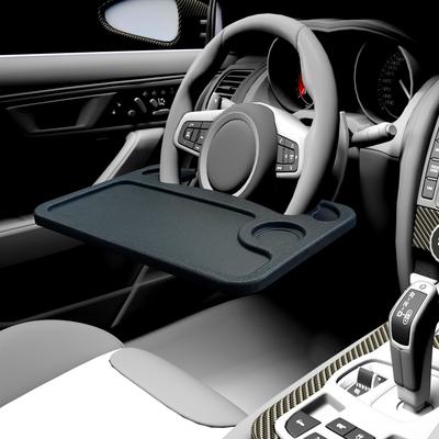 3-in-1 Auto Lenkrad Esstisch Ablage mit Getränkehalter Multifunktionaler Laptop-Schreibtisch für Fahrzeuginnenraumgebrauch Auto Schreibtischablage