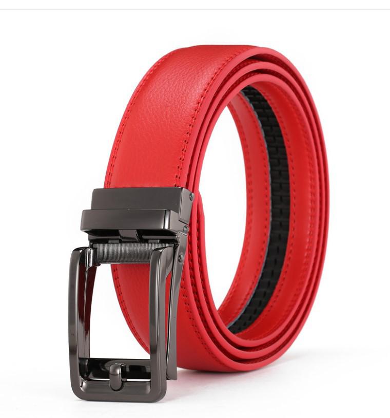 Men's Leather Automatic Buckle Business Belt LY36-32315-1