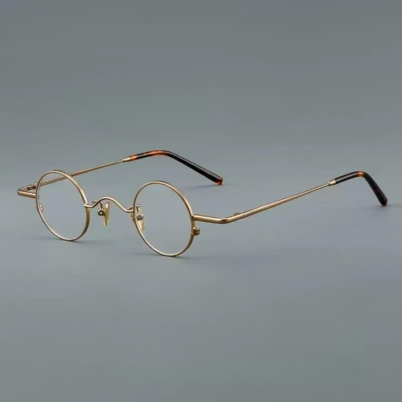 Japanese Style Handmade Retro Round Reading Glasses Men Ultralight Small Frame Prescription Eyeglasses Okulary 0 To 6.0