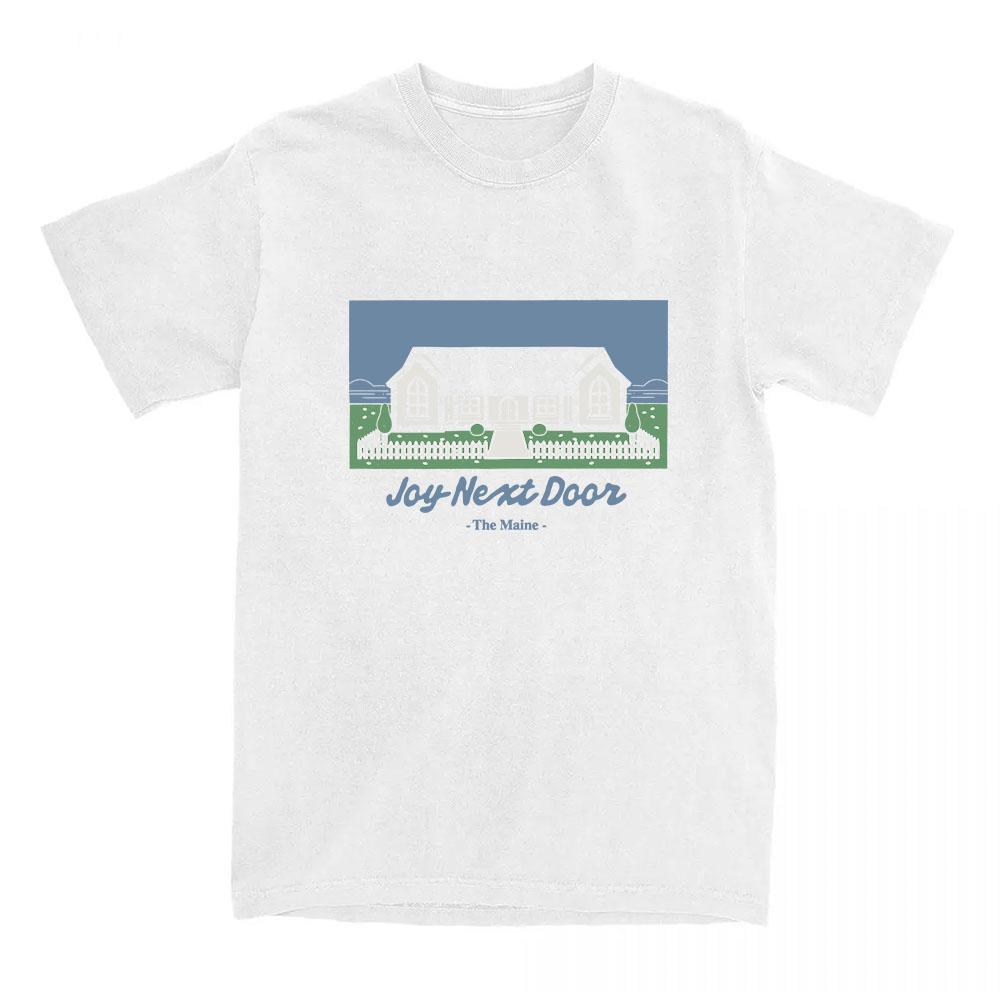 

Sweet Home Tee The Maine Design Print T-shirt Unisex Streetwear Short Sleeve Cotton Comfortable Tshirts Loose Women Men Clothing XXL білий